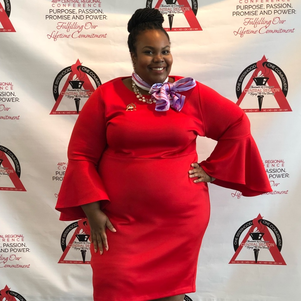 Red Scuba Knit Dress